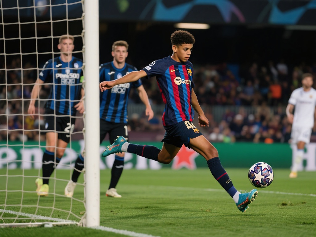 2-2惊险平局!亚马尔创纪录神迹,巴萨憾失反超利物浦良机 亚马尔,这位年仅17岁的巴萨新星,在比赛