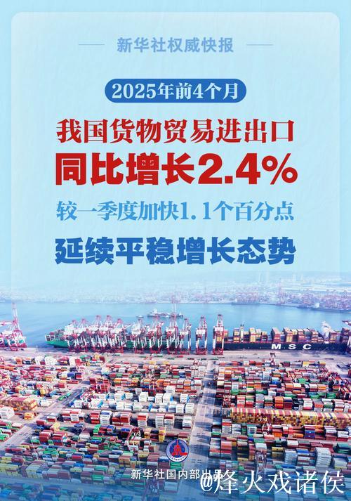 前4月我国外贸延续平稳增长态势